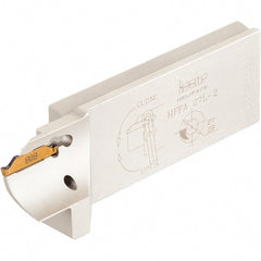Iscar - 2mm Groove Width, 14mm Max Depth of Cut, Right Hand Cut, HFFA Indexable Grooving Blade - HFPN Insert Style, Series Heliface - Exact Tooling