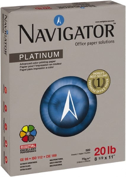 Navigator - 8-1/2" x 11" White Copy Paper - Use with Laser Printers, Copiers, Fax Machines, Multifunction Machines - Exact Tooling