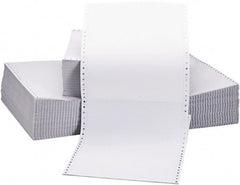 UNIVERSAL - White Two-Part Carbonless Paper - Use with Tractor-Feed Printers - Exact Tooling