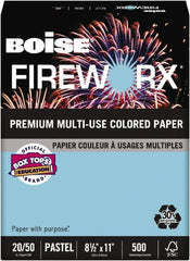 Boise - 8-1/2" x 11" Turbulent Turquoise Colored Copy Paper - Use with Laser Printers, Copiers, Plain Paper Fax Machines, Multifunction Machines - Exact Tooling