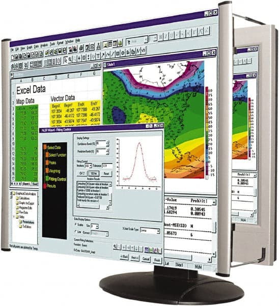 Kantek - Silver Monitor Filter - Use with LCDs - Exact Tooling