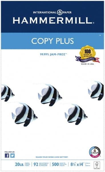 Hammermill - 8-1/2" x 14" White Copy Paper - Use with Laser Printers, Copiers, Fax Machines, Multifunction Machines - Exact Tooling