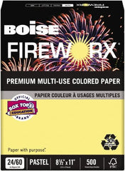 Boise - 8-1/2" x 11" Crackling Canary Colored Copy Paper - Use with Laser Printers, Copiers, Plain Paper Fax Machines, Multifunction Machines - Exact Tooling