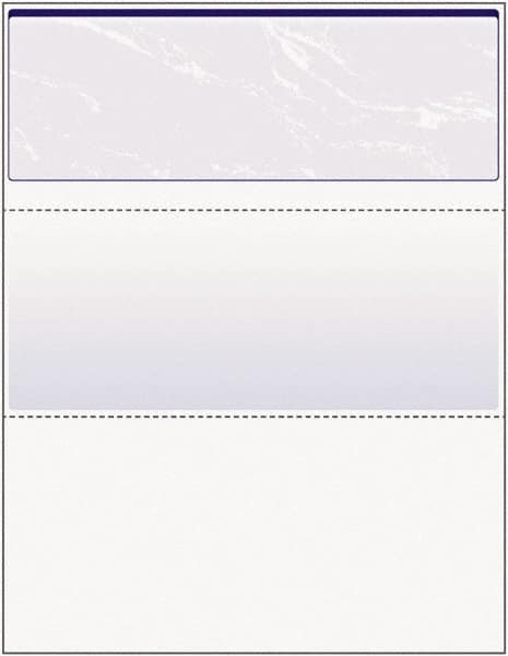 DocuGard - 8-1/2" x 11" Blue Marble Standard Security Check - Use with Inkjet Printers, Laser Printers - Exact Tooling