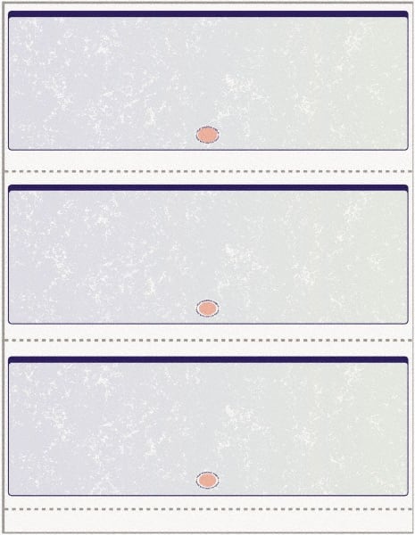 DocuGard - 8-1/2" x 11" Blue & Green Standard Security Check - Use with Inkjet Printers, Laser Printers - Exact Tooling