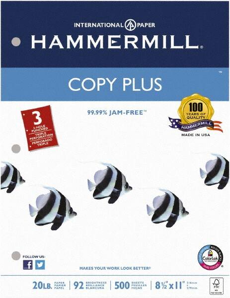 Hammermill - 8-1/2" x 11" White Copy Paper - Use with Laser Printers, Copiers, Fax Machines, Multifunction Machines - Exact Tooling