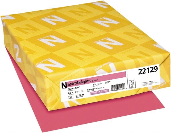Neenah Paper - 8-1/2" x 11" Plasma Pink Colored Copy Paper - Use with Inkjet Printers, Laser Printers, Copiers - Exact Tooling