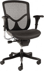 ALERA - 42-3/8" High Ergonomic Multifunction Chair - 28" Wide x 29-1/8" Deep, Breathable-A-Grade Black Mesh Seat, Black - Exact Tooling