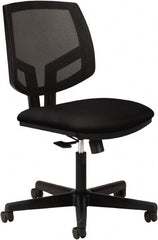 Hon - 38-3/4" High Task Chair - 24" Wide x 25" Deep, 100% Polyester Seat, Black - Exact Tooling