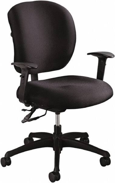 Safco - 38" High Task Chair - 26" Wide x 26" Deep, Foam Seat, Black - Exact Tooling