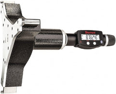 Starrett - 8" to 9", IP67, Carbide Face Electronic Inside Micrometer - 0.00005" Resolution, 0.0003" Accuracy, 4-5/8" Gage Depth - Exact Tooling