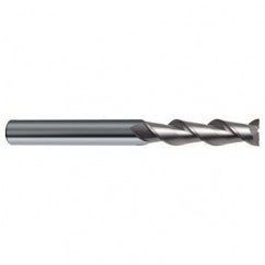 16mm Dia. - 150mm OAL - 45° Helix Bright Carbide End Mill - 2 FL - Exact Tooling