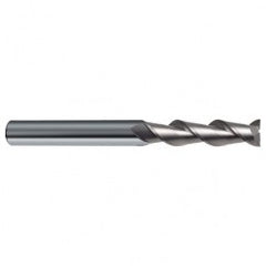 12mm Dia. - 150mm OAL - 45° Helix Bright Carbide End Mill - 2 FL - Exact Tooling