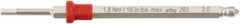 Wiha - 2mm Hex Screwdriver Bit - 6mm Drive, 75mm OAL - Exact Tooling