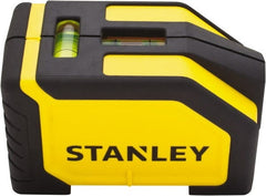 Stanley - 1 Beam 15' Max Range Alignment Laser - Red Beam, 1/8" at 10' Accuracy, 9" Long x 7-1/2" Wide x 2" High, Battery Included - Exact Tooling