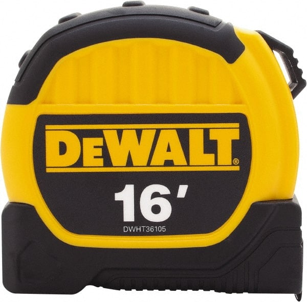 DeWALT - 16' x 1-1/8" Tape Measure - 1/16" Graduation, Inch Graduation Style - Exact Tooling