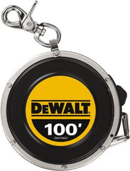 DeWALT - 100' x 3/8" Tape Measure - 1/8" Graduation - Exact Tooling