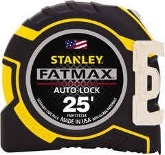 Stanley - 25' x 1-1/4" Tape Measure - 1/16" Graduation - Exact Tooling