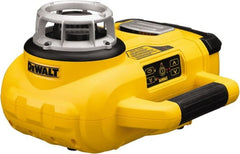 DeWALT - 1,500' Measuring Range, 1/8" at 100' Accuracy, Self-Leveling Rotary Laser - ±5° Self Leveling Range, 60, 250 & 600 RPM, 1 Beam, Lithium-Ion Battery Included - Exact Tooling