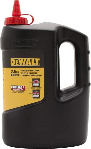 DeWALT - 5 Lb Container Chalk Refill - Red - Exact Tooling