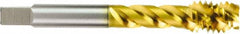 OSG - 1-8 UNC, H6, 4 Flutes, Plug Chamfer, V Finish, Powdered Metal Spiral Point STI Tap - 5-3/4" OAL, 2-9/16" Thread Length, 0.766" Square Size, 2B Class of Fit, Series 314 - Exact Tooling
