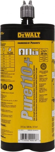 Powers Fasteners - Anchoring Adhesives Adhesive Material: Epoxy Volume (fl. oz.): 21.00 - Exact Tooling