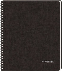 Cambridge Limited - 96 Sheet, 8-1/2 x 11", Legal (Style) Hardbound Notebook - Black - Exact Tooling