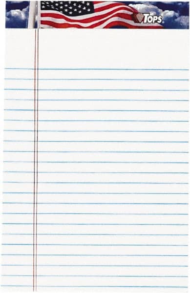 TOPS - 50 Sheet, 8 x 9-7/8", Narrow Writing Pad - Exact Tooling