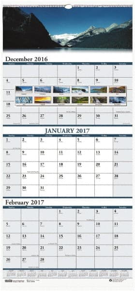 House of Doolittle - 12 Sheet, 9-1/4 x 11-7/8", Wall Calendar - Exact Tooling