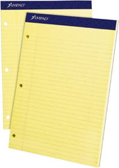 AMPAD - 100 Sheet, 8-1/2 x 11", Legal/Wide (Style) Legal Pad - Canary - Exact Tooling