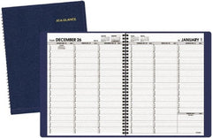AT-A-GLANCE - 128 Sheet, 8-1/4 x 10-7/8", Weekly Planner - Navy - Exact Tooling