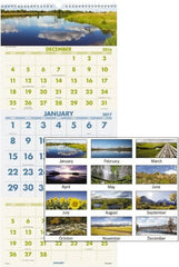 AT-A-GLANCE - 12 Sheet, 12 x 27", Wall Calendar - Exact Tooling