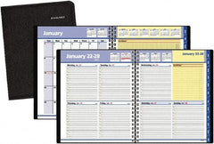 AT-A-GLANCE - 38 Sheet, 8 x 9-7/8", Weekly/Monthly Planner - Black - Exact Tooling