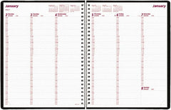 Brownline - 26 Sheet, 3-1/4 x 6-1/4", Weekly Planner - Black - Exact Tooling