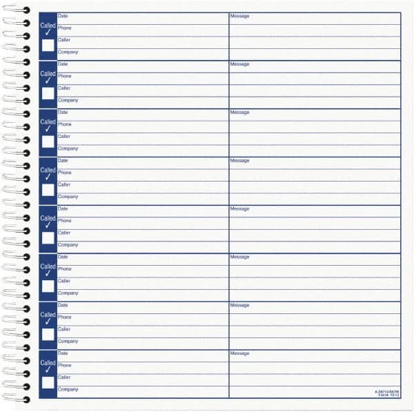 TOPS - 800 Sheet, 15-1/2 x 22-3/4", Log Book - White - Exact Tooling