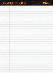 TOPS - 50 Sheet, 8-1/2 x 11-3/4", Legal/Wide (Style) Perforated Style Ruled Pads - White - Exact Tooling
