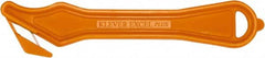 Klever Innovations - Recessed/Hook Blade Safety Cutter - 1-5/8" Carbon Steel Blade, Orange Nylon Handle, 1 Blade Included - Exact Tooling