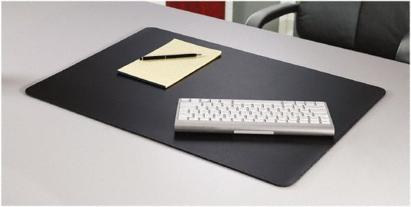 Artistic - 36" x 24" Black Desk Pad - Use with Desk - Exact Tooling