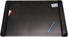 Artistic - 36" x 20" Black Desk Pad - Use with Desk - Exact Tooling