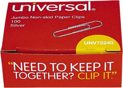 UNIVERSAL - 1-3/4" Wide Jumbo Binder Clip - Silver - Exact Tooling