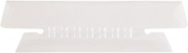Pendaflex - 3-1/2" File Insert Label, 25 Tabs, Slide In, Hanging Divider - White Tabs, Clear Folder - Exact Tooling