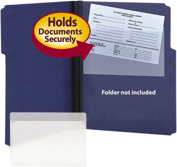 SMEAD - 5-9/16" Long x 9" Wide Label Holders Binder - Clear - Exact Tooling