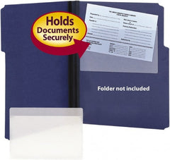 SMEAD - 5-9/16" Long x 9" Wide Label Holders Binder - Clear - Exact Tooling