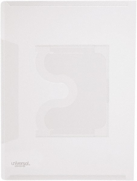 UNIVERSAL - 25 Piece Clear Project File w/CD-ROM Holder - 12" High x 9" Wide - Exact Tooling