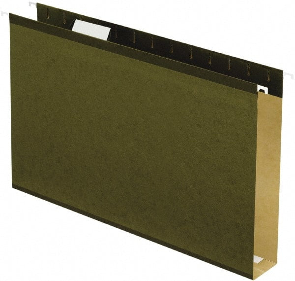 Pendaflex - 9-1/2 x 14-1/2", Legal, Standard Green, Hanging File Folder - 11 Point Stock, 1/5 Tab Cut Location - Exact Tooling
