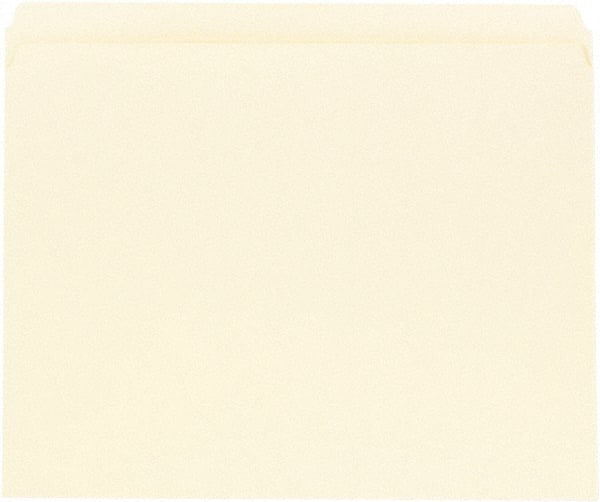 UNIVERSAL - 8-1/2 x 11", Letter Size, Manila, File Folders with Top Tab - 11 Point Stock, Straight Tab Cut Location - Exact Tooling