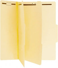 UNIVERSAL - 8-1/2 x 11", Letter Size, Manila, Classification Folders with Top Tab Fastener - Right of Center Tab Cut Location - Exact Tooling