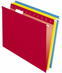 Pendaflex - 8-1/2 x 11", Letter Size, Assorted Colors, Hanging File Folder - 11 Point Stock, 1/5 Tab Cut Location - Exact Tooling