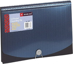 SMEAD - 8-1/2 x 11", Letter Size, Black/Blue, Expansion Folders - Exact Tooling