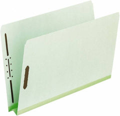 Pendaflex - 8-1/2 x 11", Letter Size, Green, Classification Folders with Top Tab Fastener - 25 Point Stock, Straight Tab Cut Location - Exact Tooling
